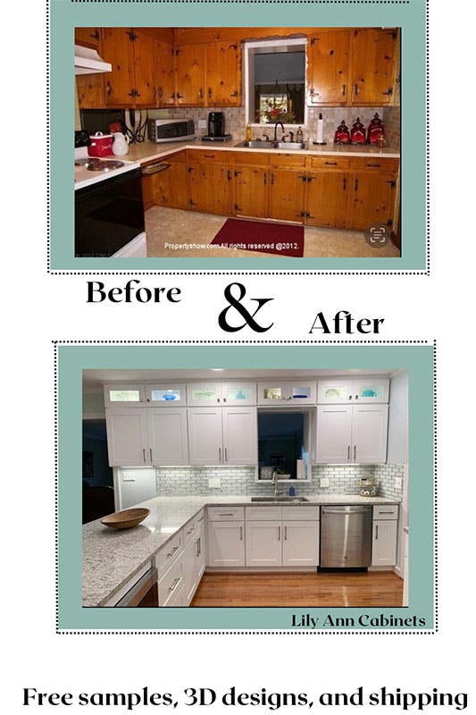 Before and after kitchen design 