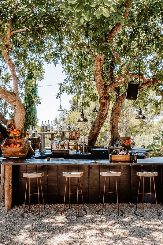 Beverage Center in outdoor kitchen