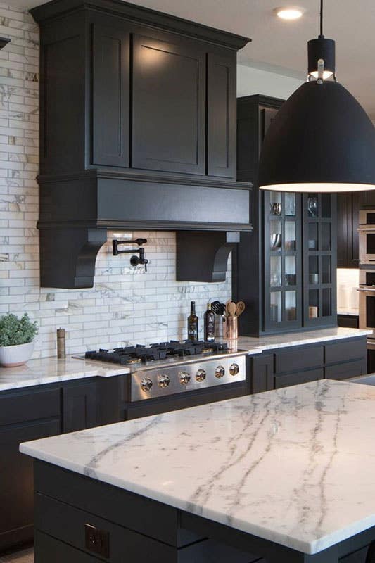 Black Contemporary Kitchens