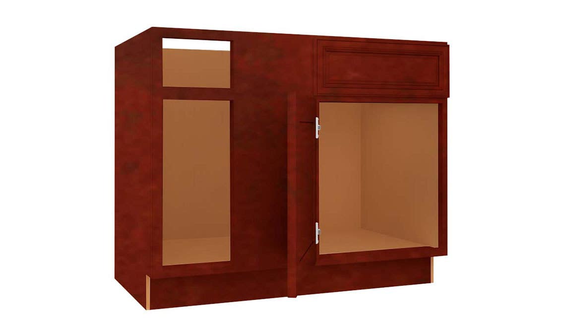 brown base cabinets