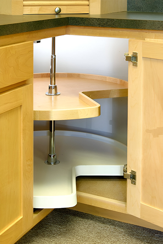 Lazy Susan corner cabinet organizer 
