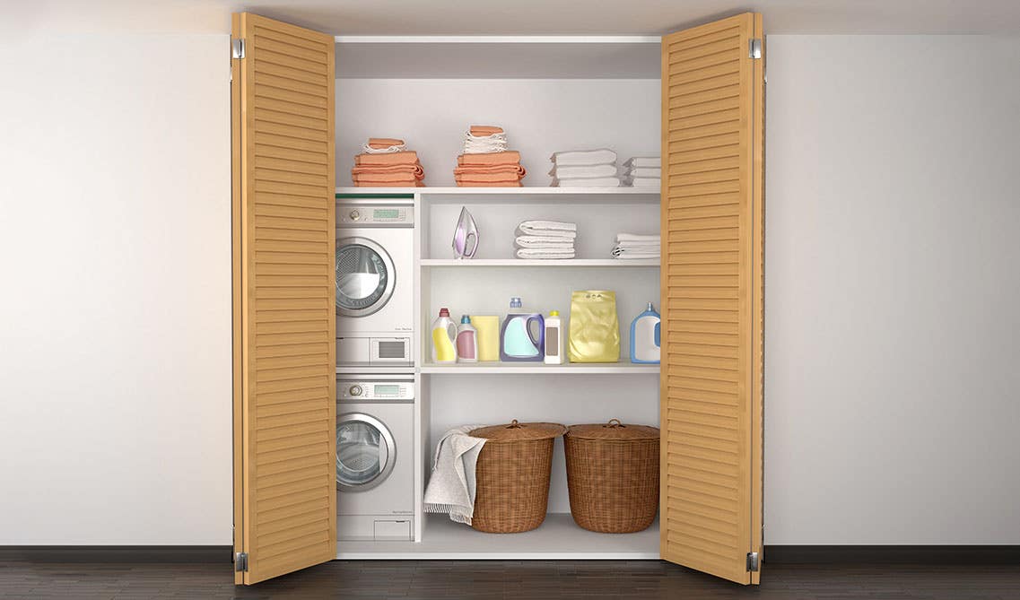 Laundry Room with closet space