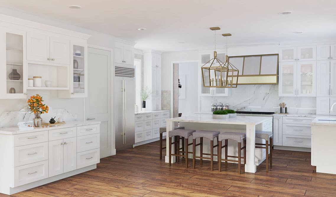 Colorado White Shaker Cabinets