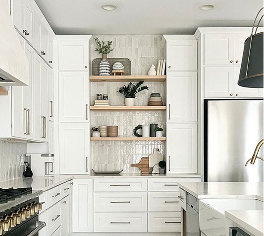 Colorado white shaker cabinets