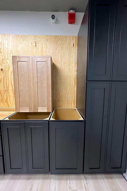 Craftsman Black Shaker Cabinets
