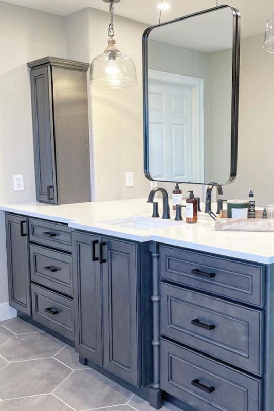 Lily Ann Cabinets: York Driftwood Grey bathroom cabinets