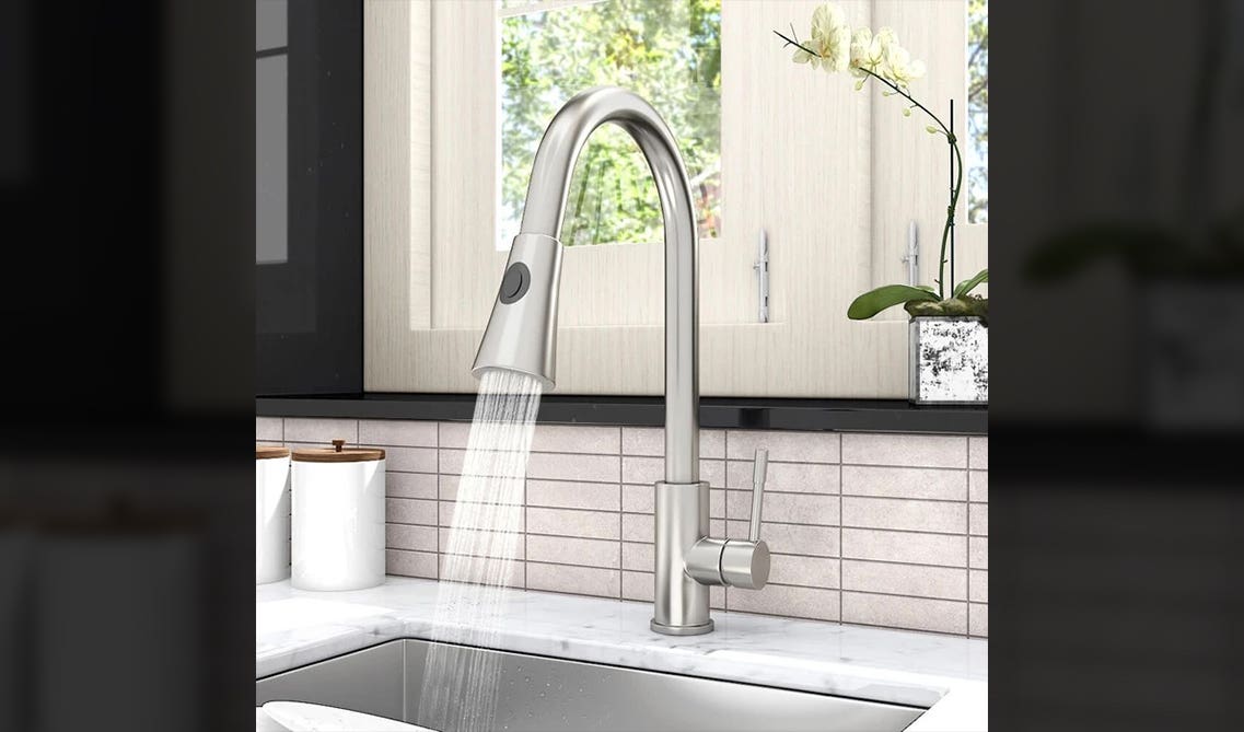 Steel Kitchen Faucet 