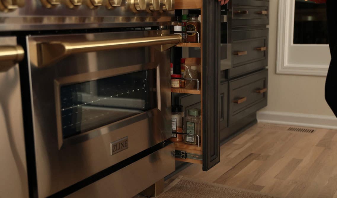 Spice rack cabinet organizer 