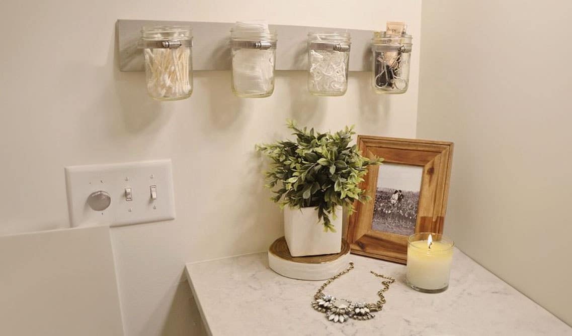 Hanging Mason Jars