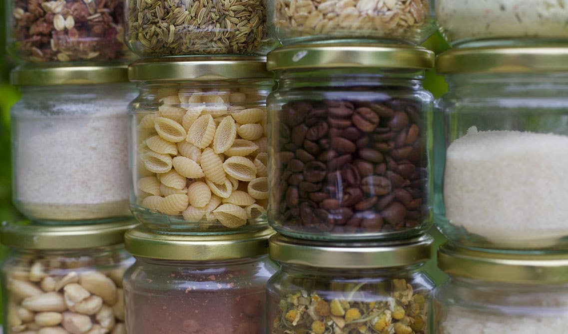 Glass jars for dry items