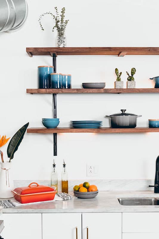 Kitchen Open Shelves