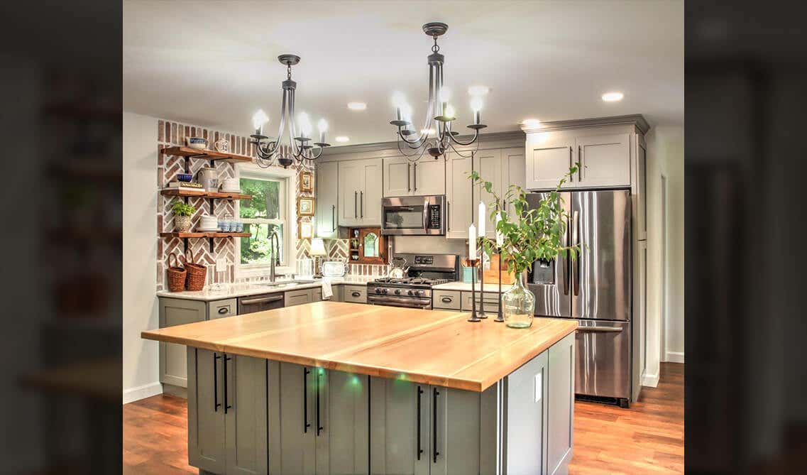 Boho Kitchen Ideas With Gray Shaker Cabinets