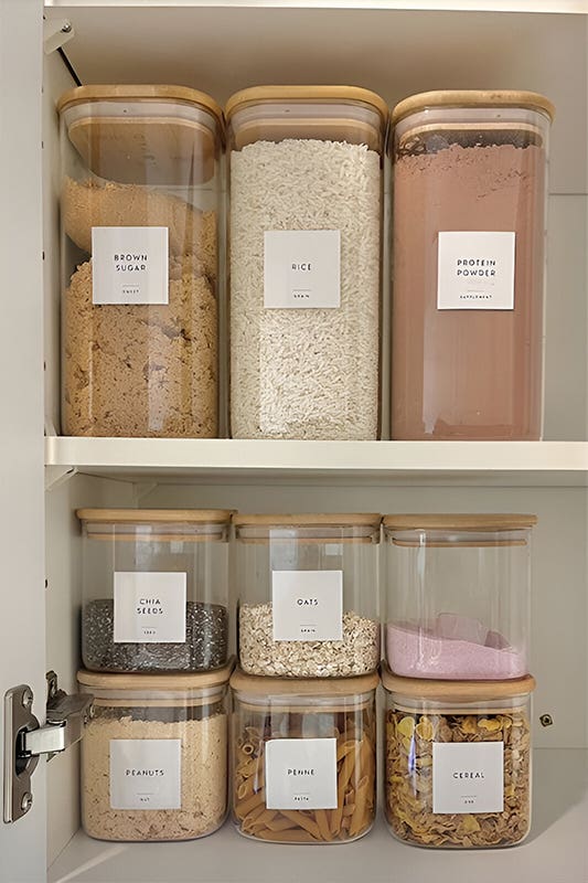 containers in your pantry