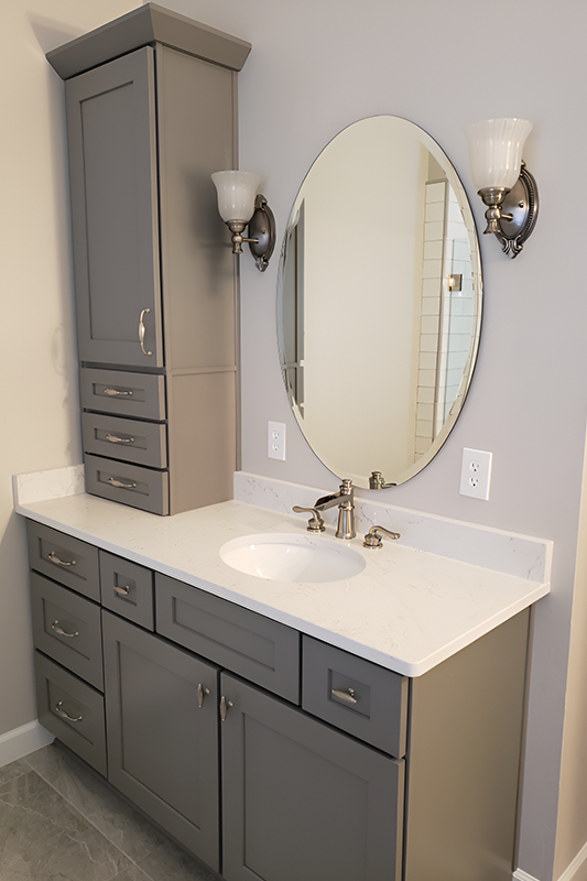 Countertop linen tower sales