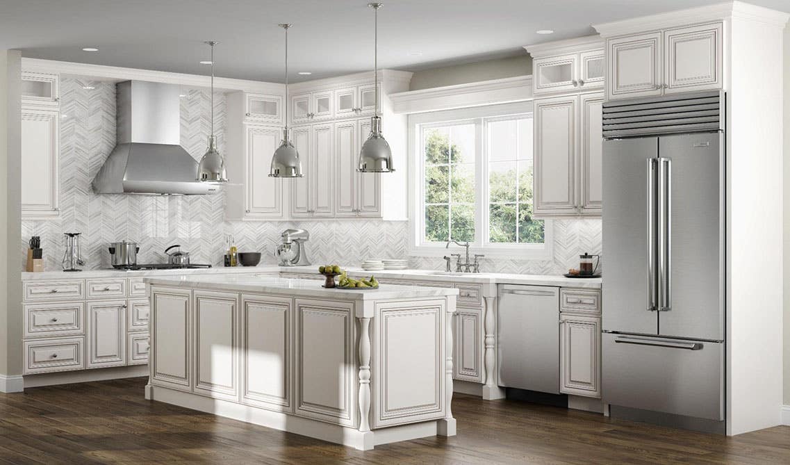 Multi white toned kitchen 