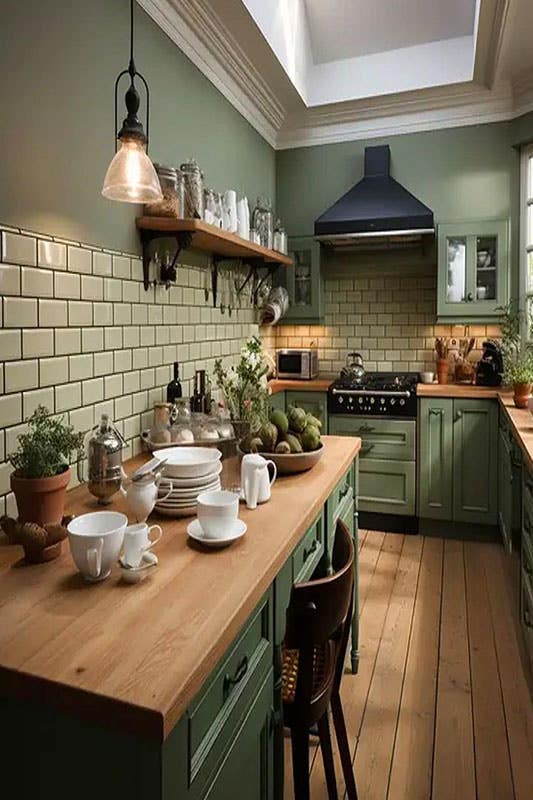 Olive Green kitchen color