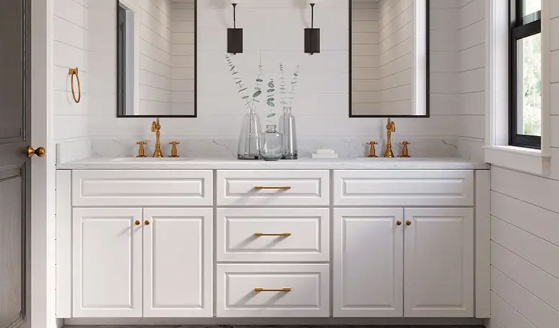 Lily Ann Cabinets: Summit Shaker White Vanity