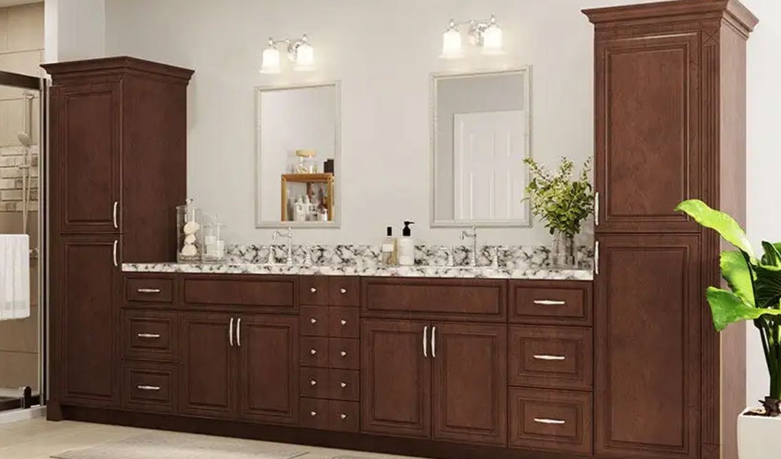 Lily Ann Cabinets: Charleston Saddle Vanity