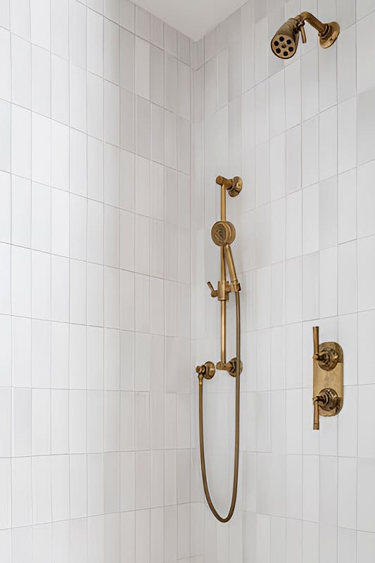Stylish Gold Shower Fixtures