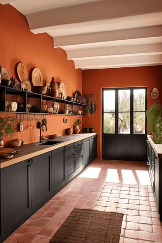 Terracotta kitchen color