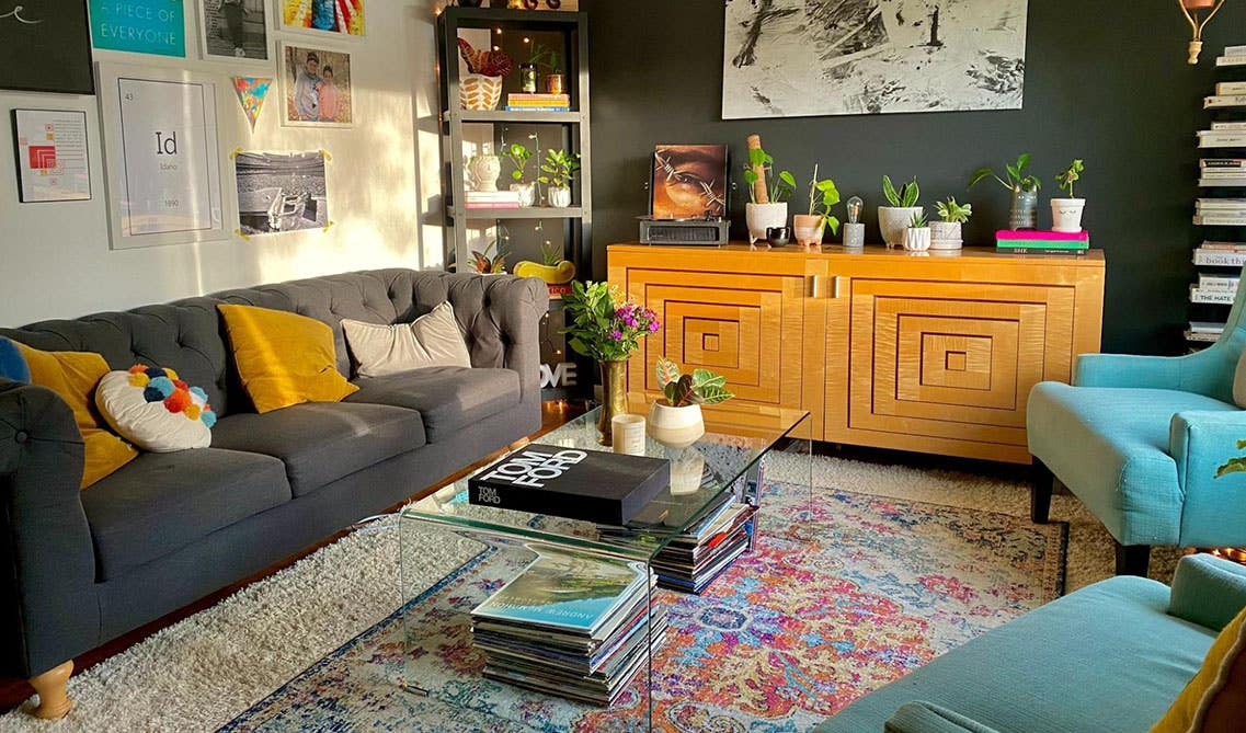 Living Room with Feature Wall