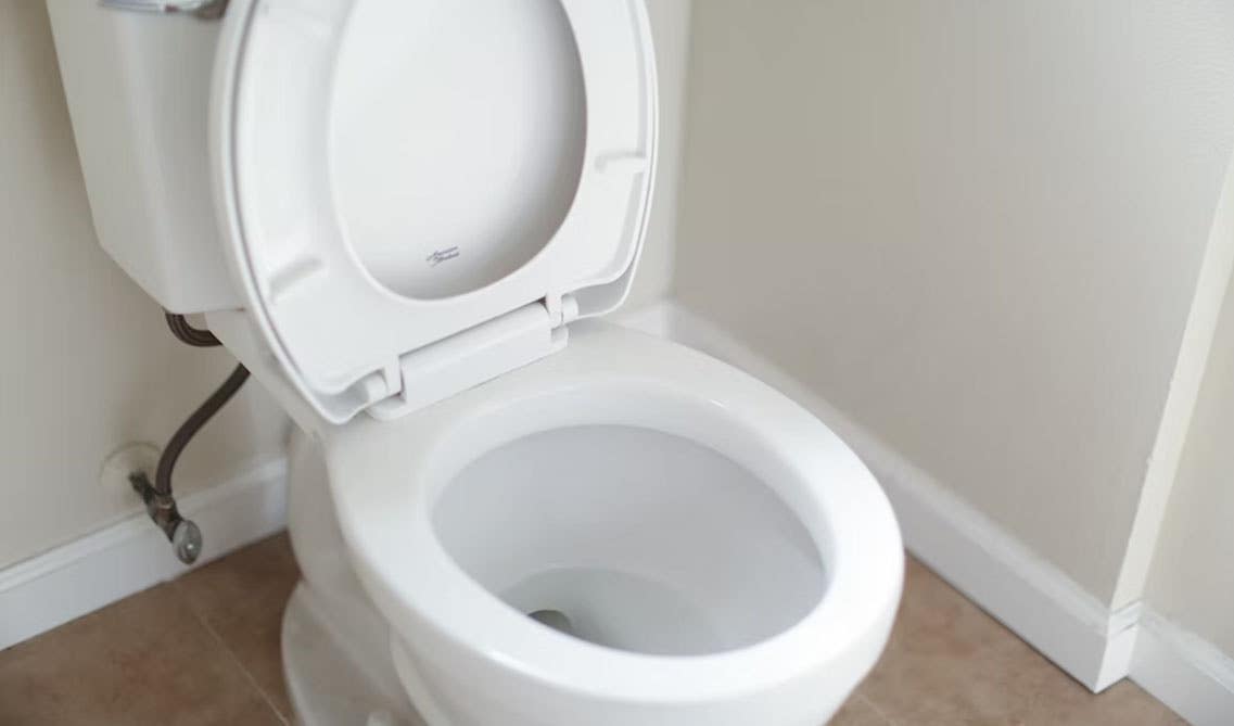 Open Front White Ceramic English Toilet Seat