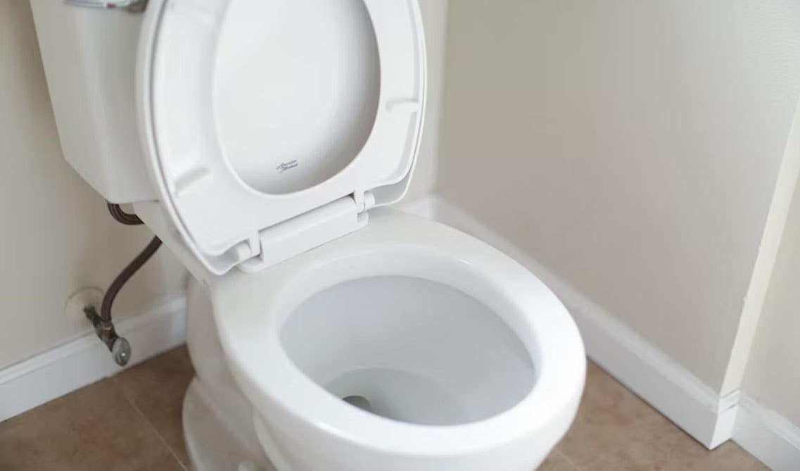 Open Front White Ceramic English Toilet Seat