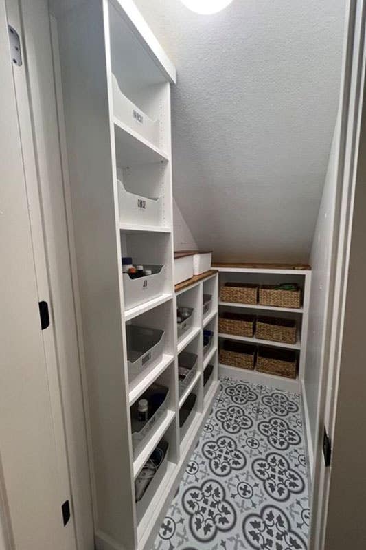 Under-Stair Basement Storage