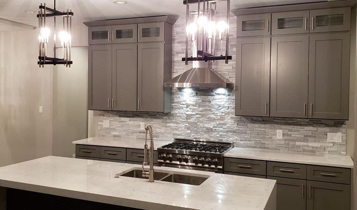 undermount sink in kitchen island 