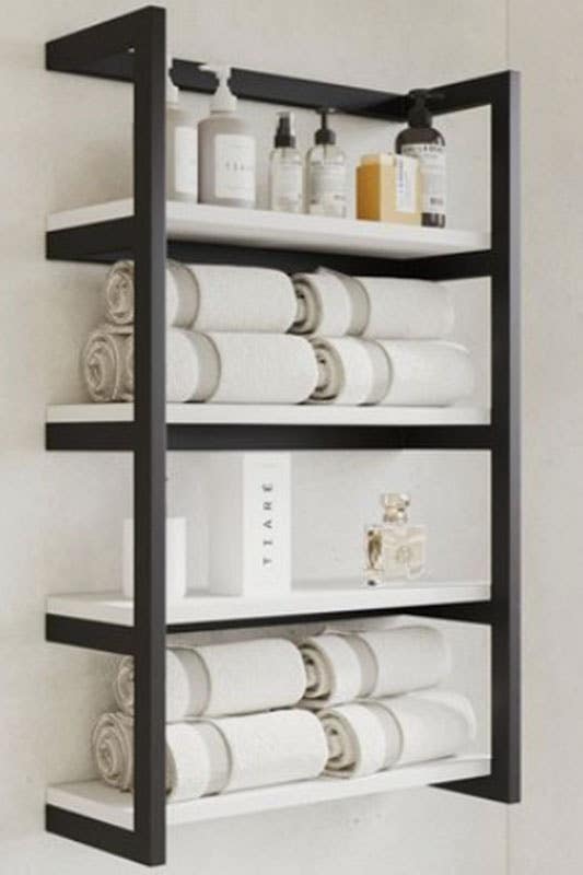 Vertical Tension Rod Shelves 