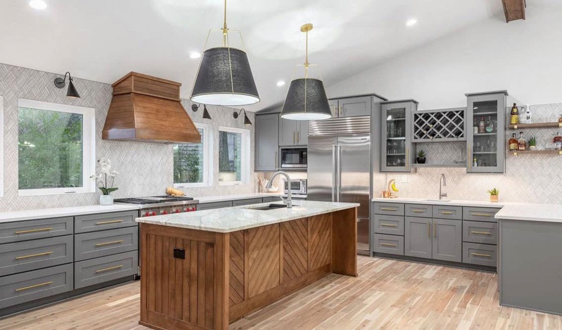 kitchen island focal point of open kitchen