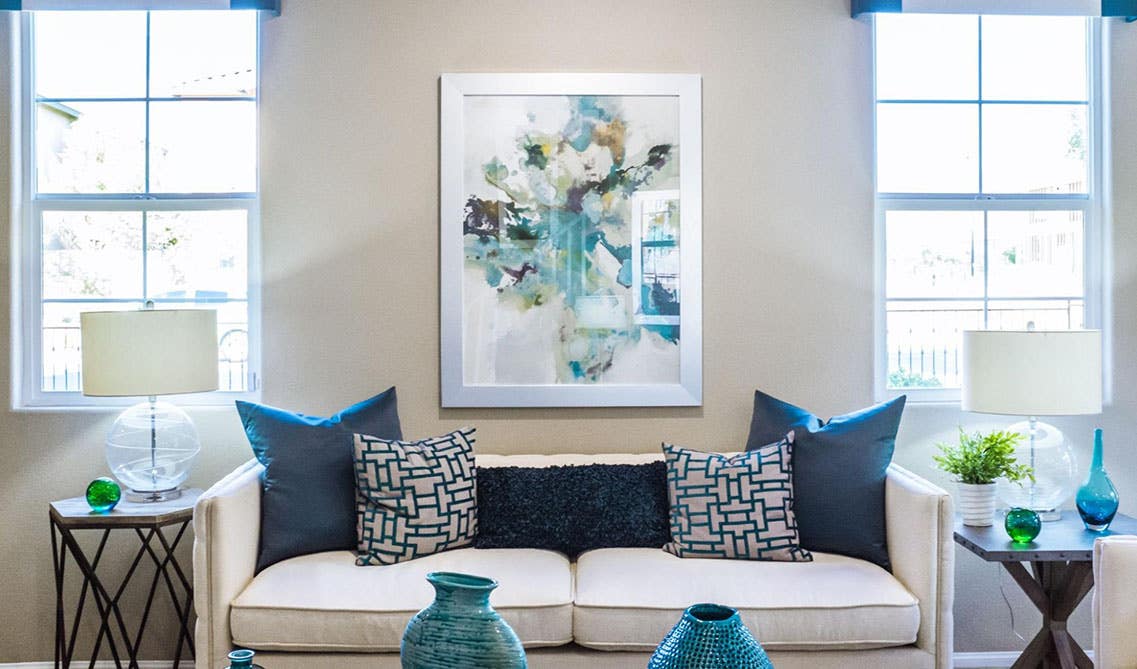 Feature Wall Ideas for Living Room: Display arts