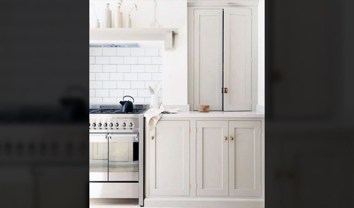 Classic Metal Knobs on shaker cabinetry