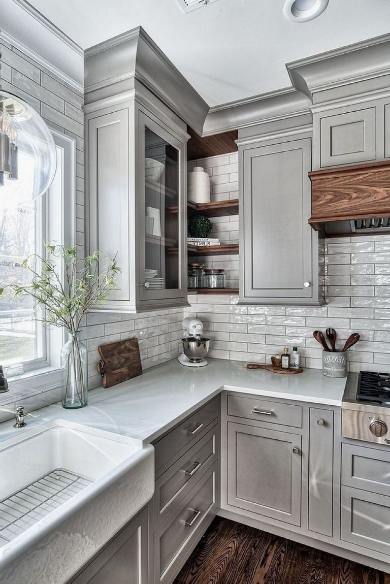 25+ Simple Ideas To Style Grey Kitchen