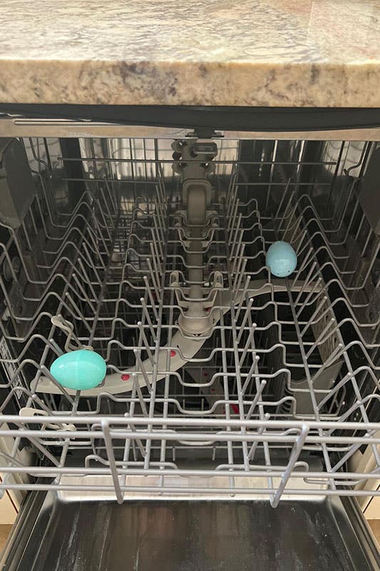 Hide easter eggs inside the dishwasher 