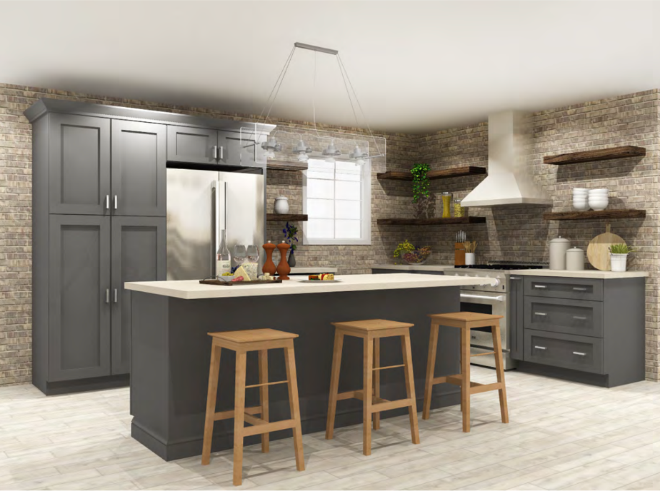 Grey Shaker Elite Kitchen Cabinet