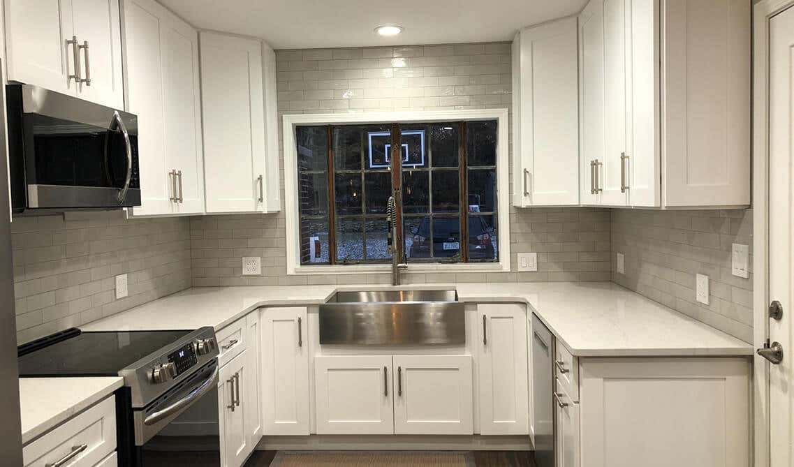 White Galley Kitchen