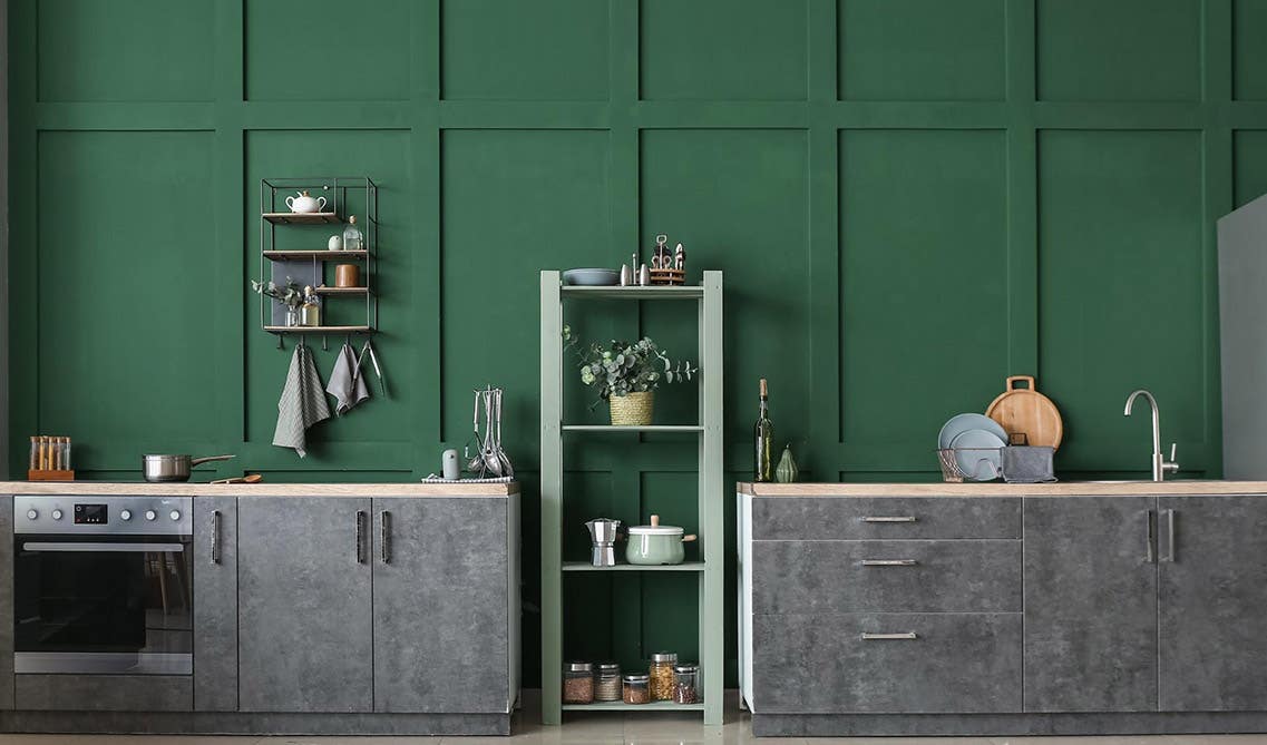 Green Accent Wall