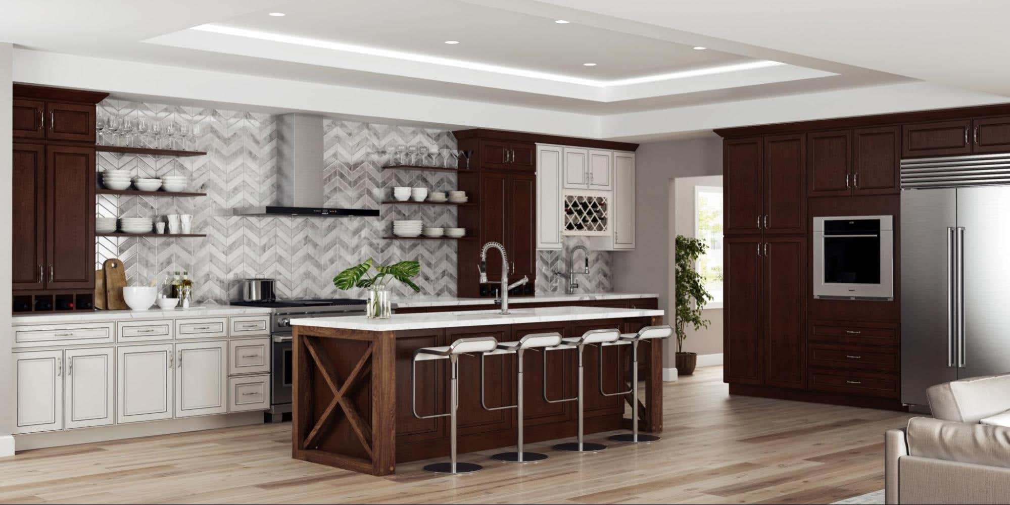 Lily Ann Cabinets - York Saddle Kitchen Cabinets 