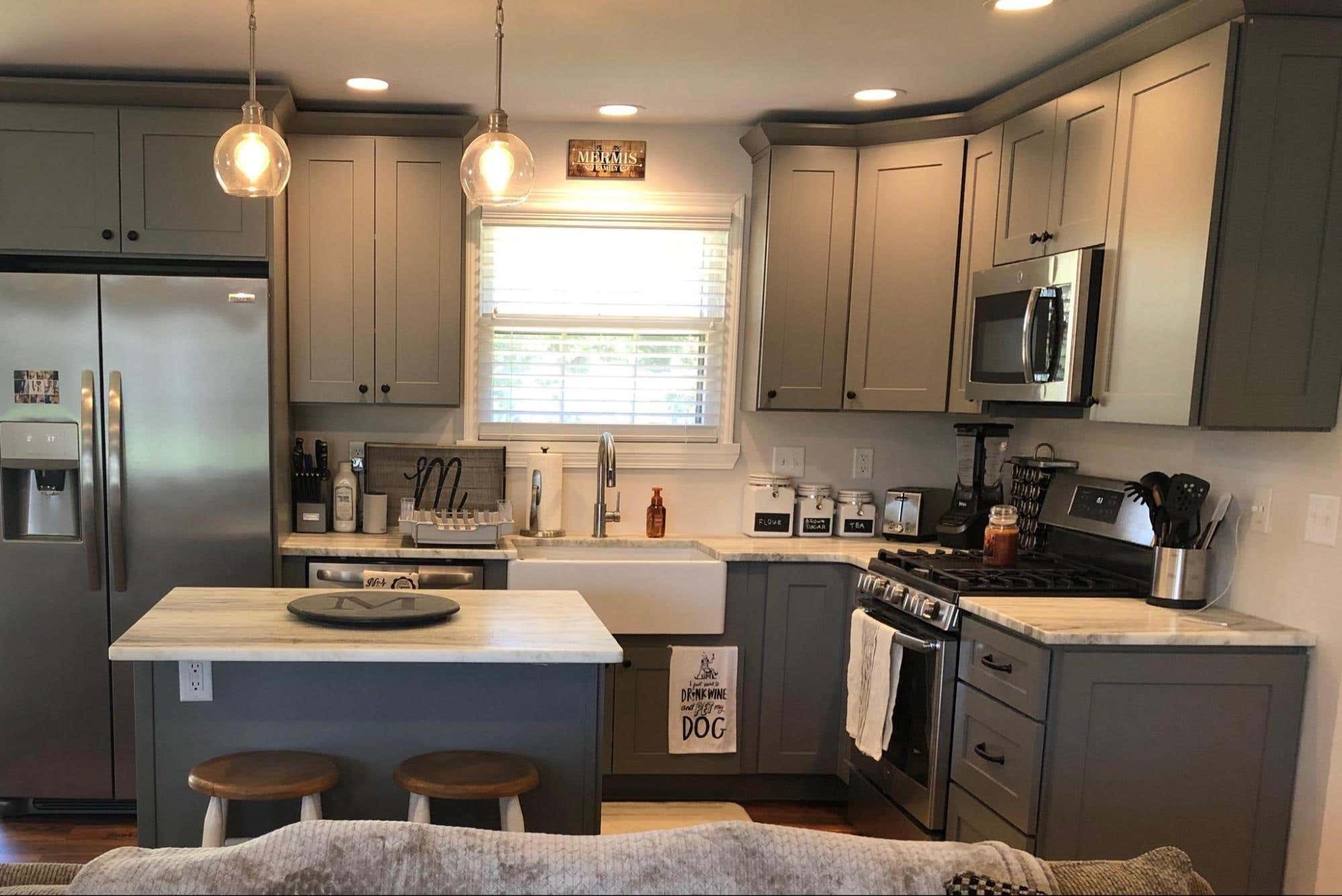 Lily Ann Cabinets - Grey Shaker Elite Kitchen Cabinets