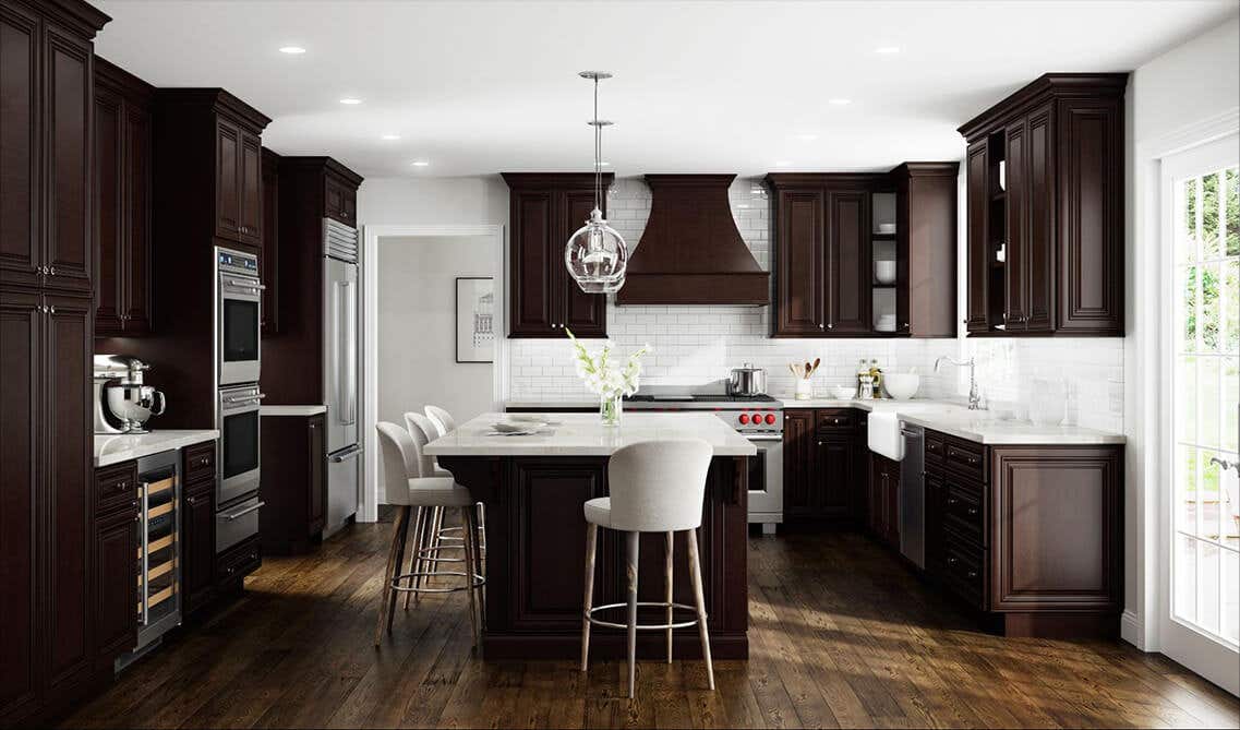 Bristol Chocolate Kitchen Cabinets 