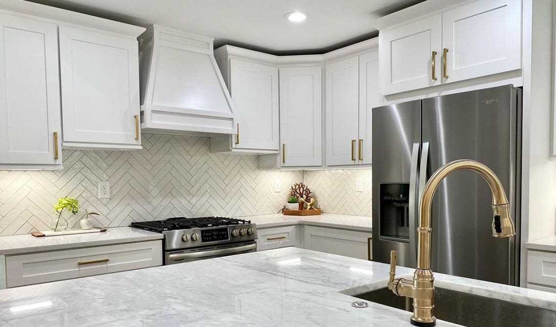 Herringbone Pattern subway tile