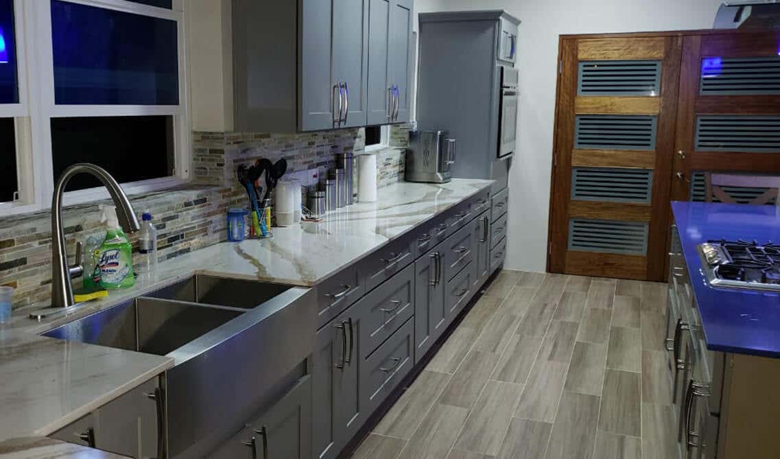 kitchen cabinets light grey