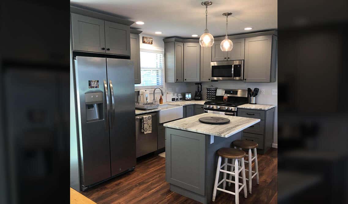 grey cabinets