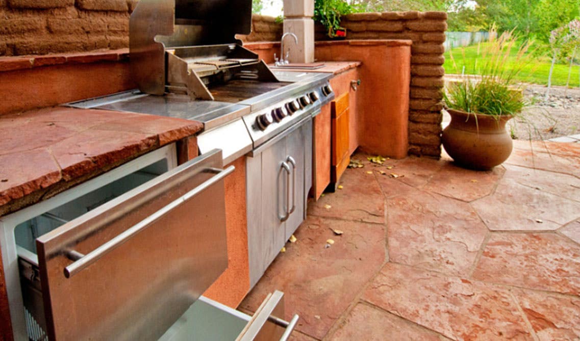 Cabinet storage for outdoor cabinets