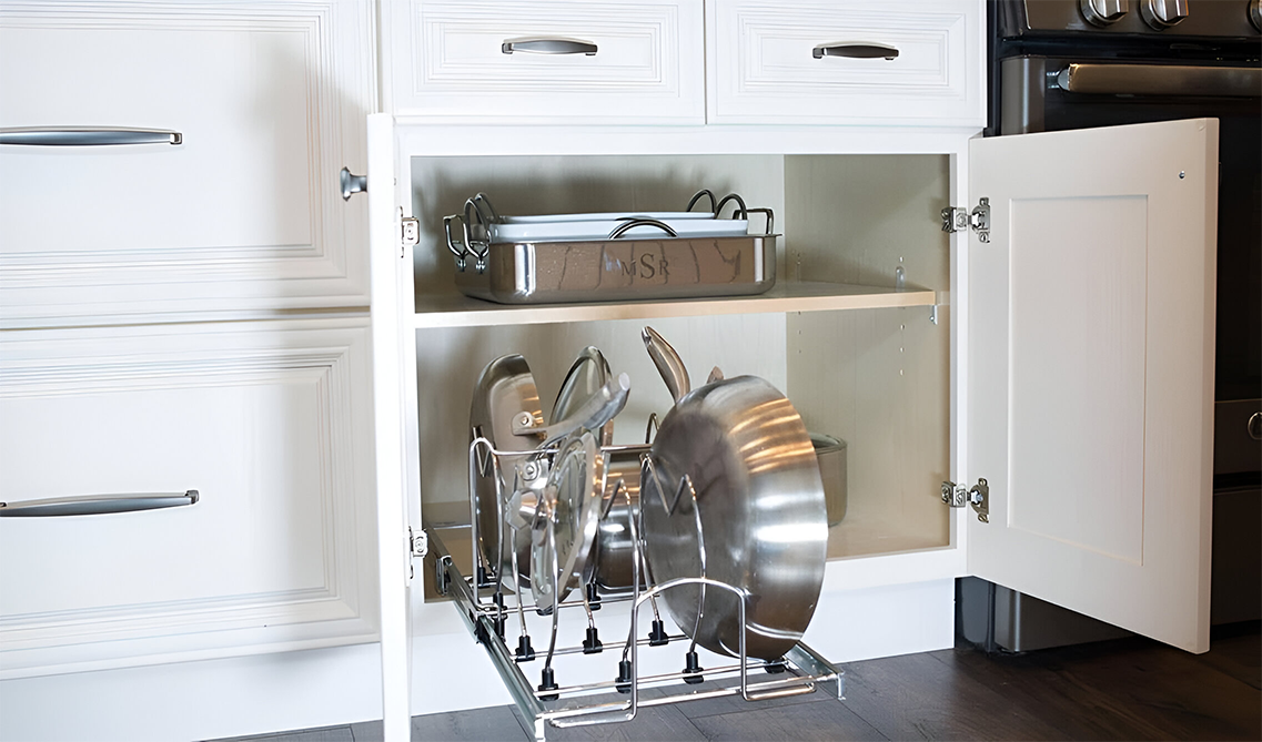 Bristol Linen white cabinets