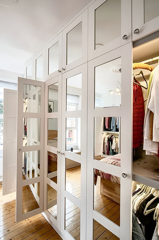 Cabinet Doors with Mirror Inserts