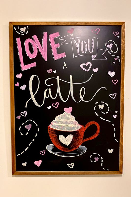 Chalkboard Menu