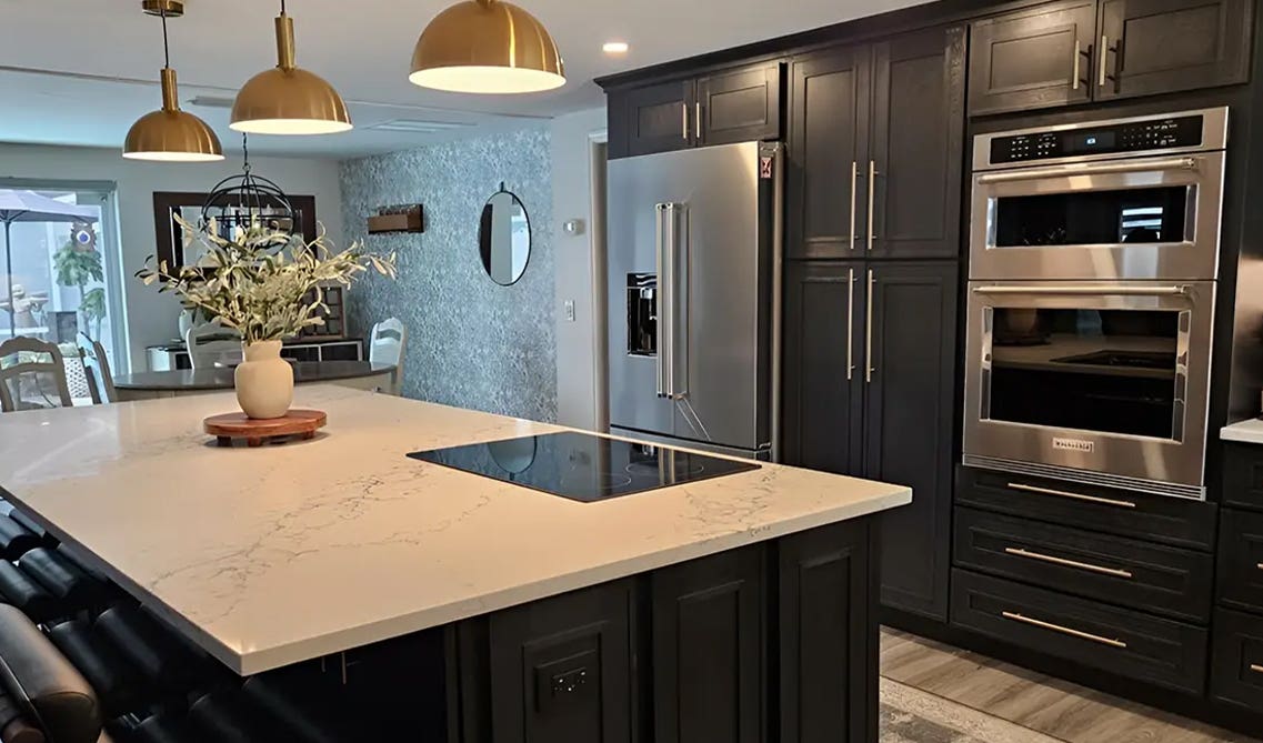 Craftsman Black Shaker Cabinets