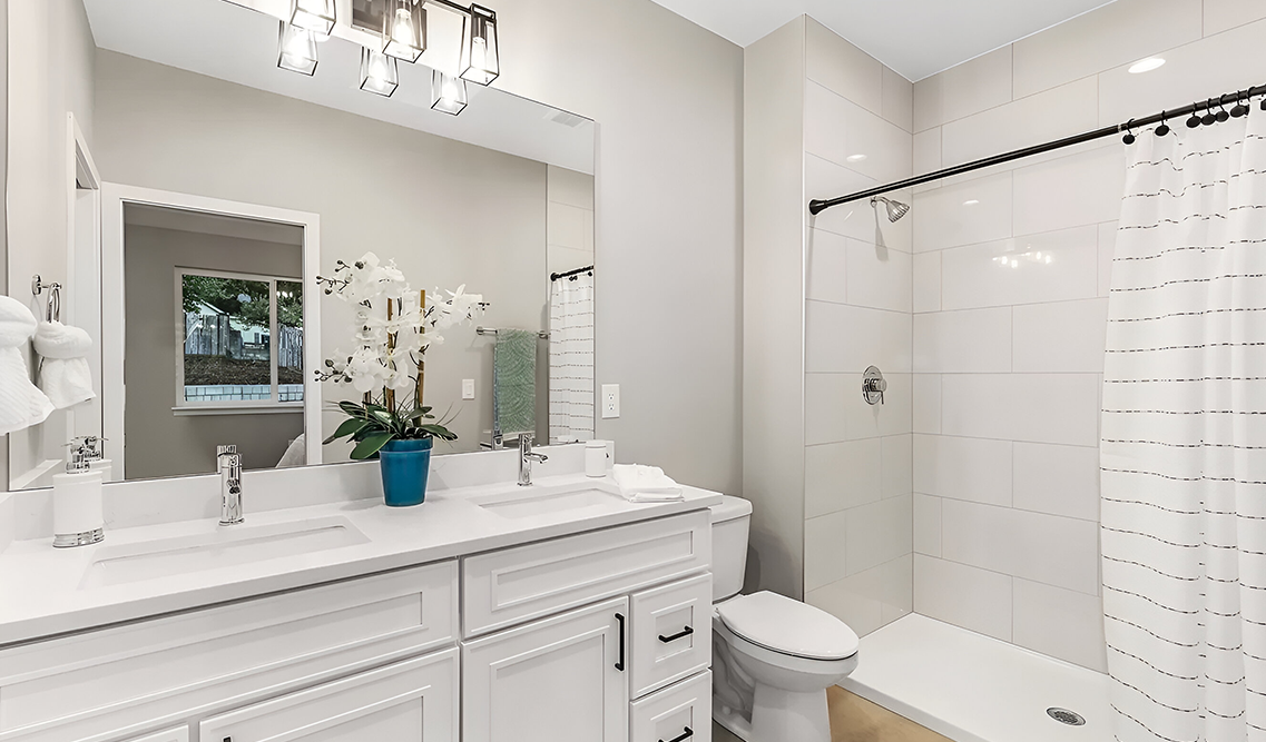 Craftsman White Shaker Bathroom Cabinets